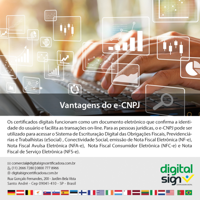 Vantagens do e-cnpj